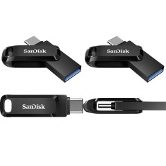 SanDisk Ultra Dual Drive 128GB 3.2 Gen 1 USB stick Sort